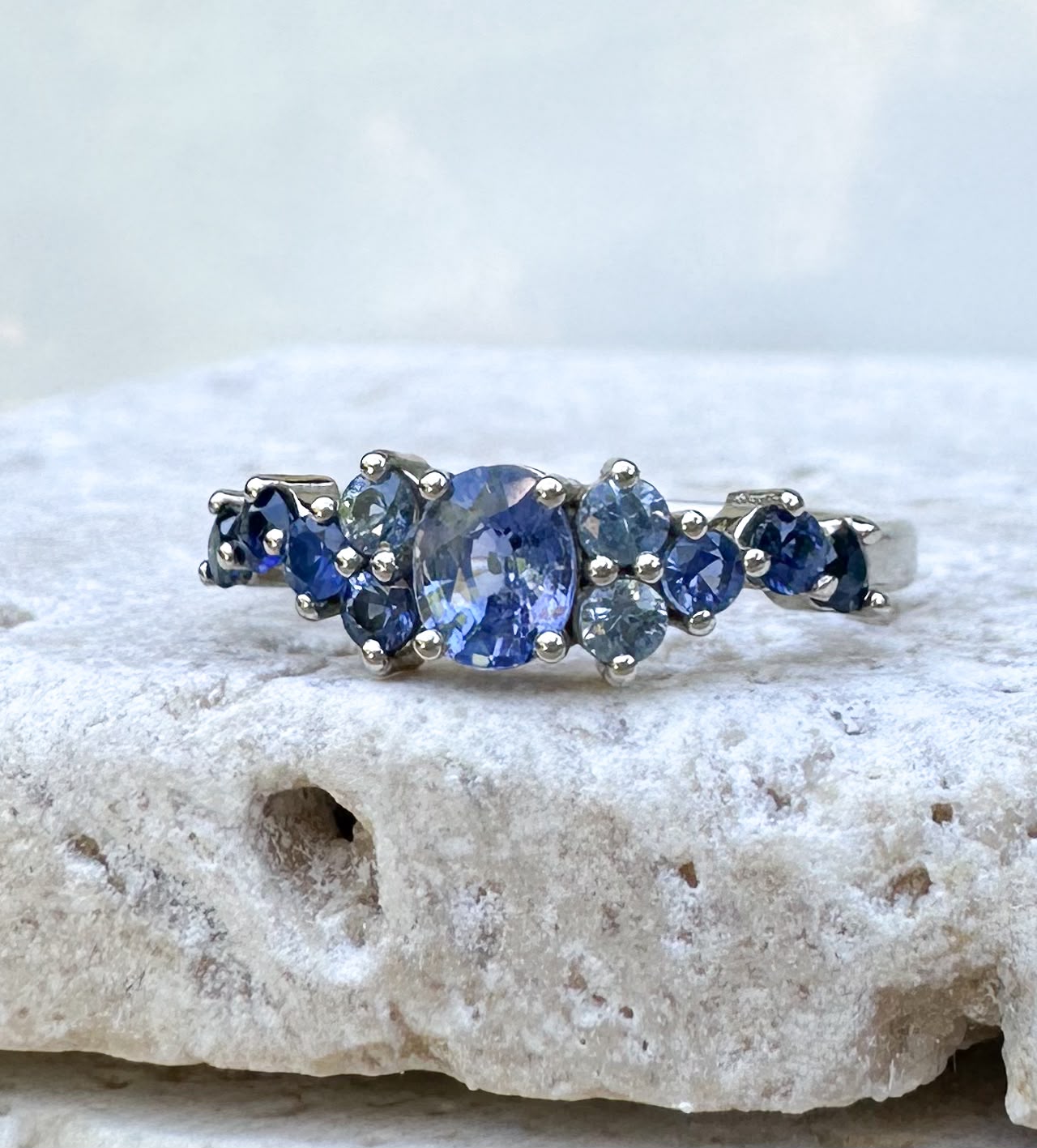 Bague bleue Camille Filippi Joaillerie